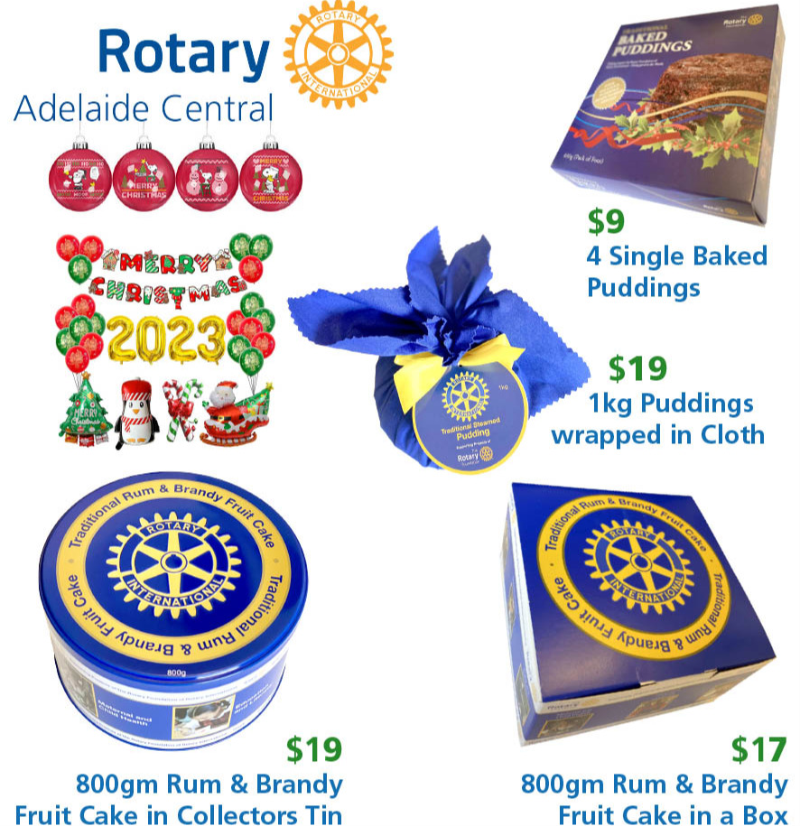 2023 Rotary Christmas Puddings and Cakes